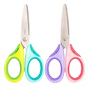 Tijera Escolar p/roma cuchilla acero +4 años Neon Deli blister *UMV-Inner de 12und surtidos*