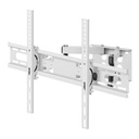 Base para TV Steren para pantallas 37" a 83" con brazo movible Blanco