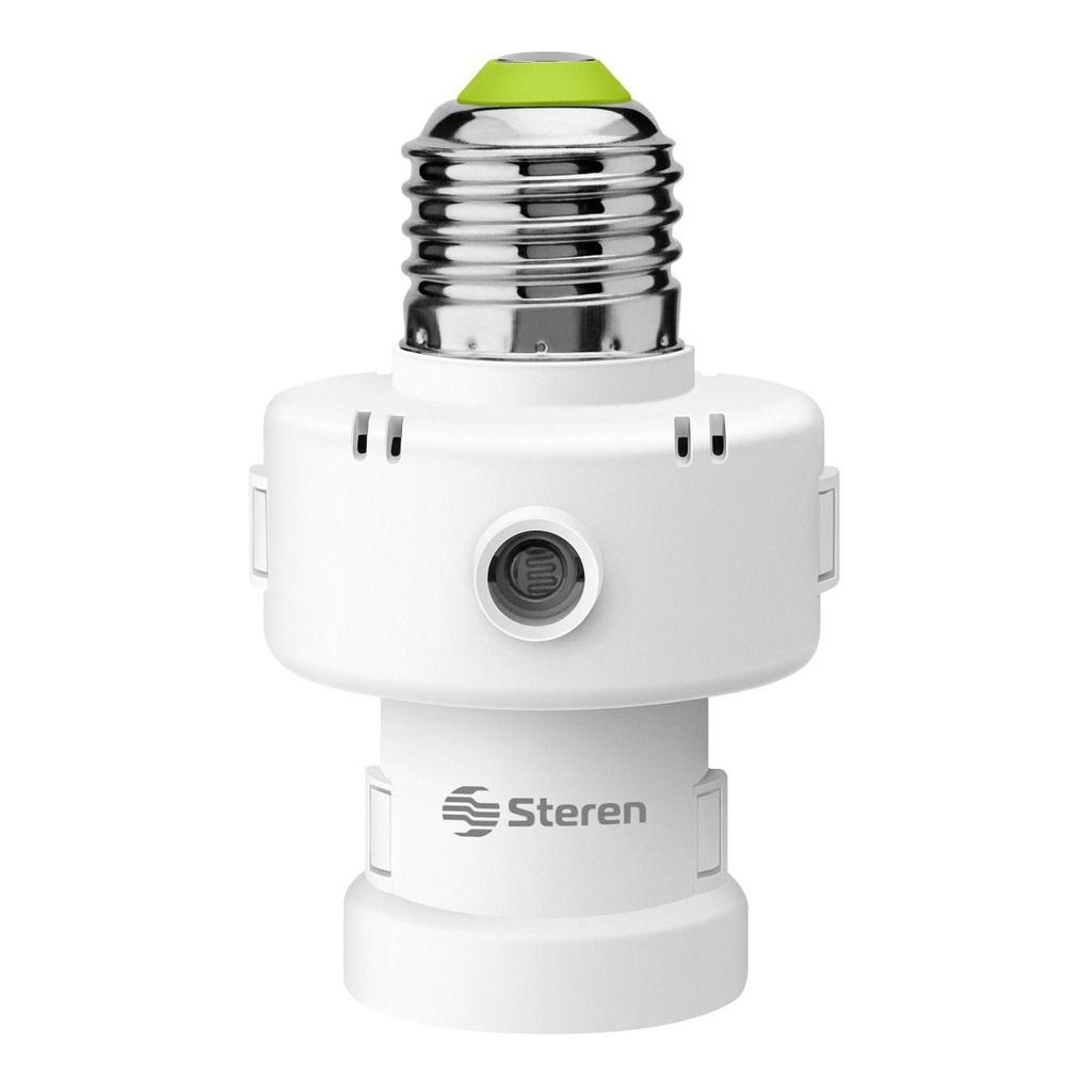 Sócate con Fotocelda Steren rosca interna E26/E27 cargas hasta 60W