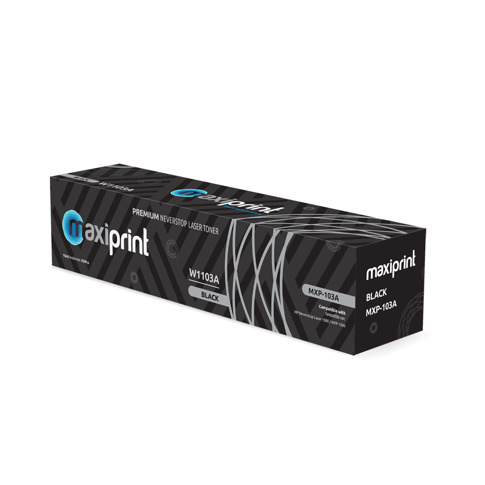 Cartucho de Toner Maxiprint Compatible con HP W1103A 103A  negro