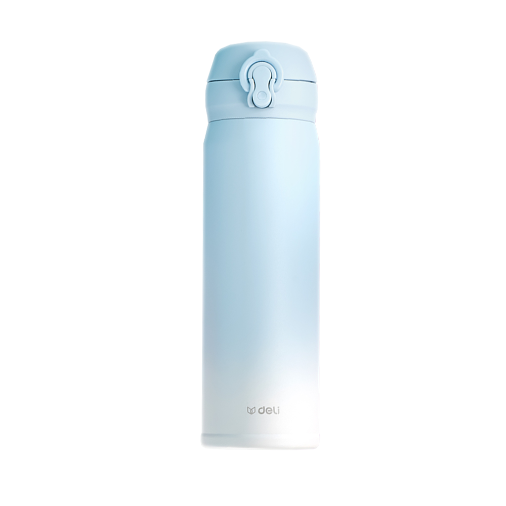 Botella Termo de agua celeste 500ml Deli *UMV-1 und*