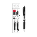 Bolígrafo de Gel Retráctil Tinta Azul 0.7 mm con Grip Deli Pack de 2 uds. *UMV-1 bolsa*