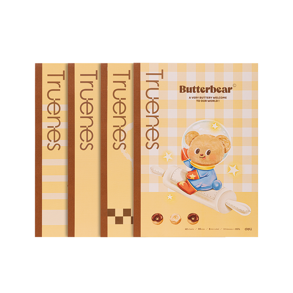 Cuaderno Escolar ButterBear B5 252x179mm de 40 hojas *UMV- 4 und*
