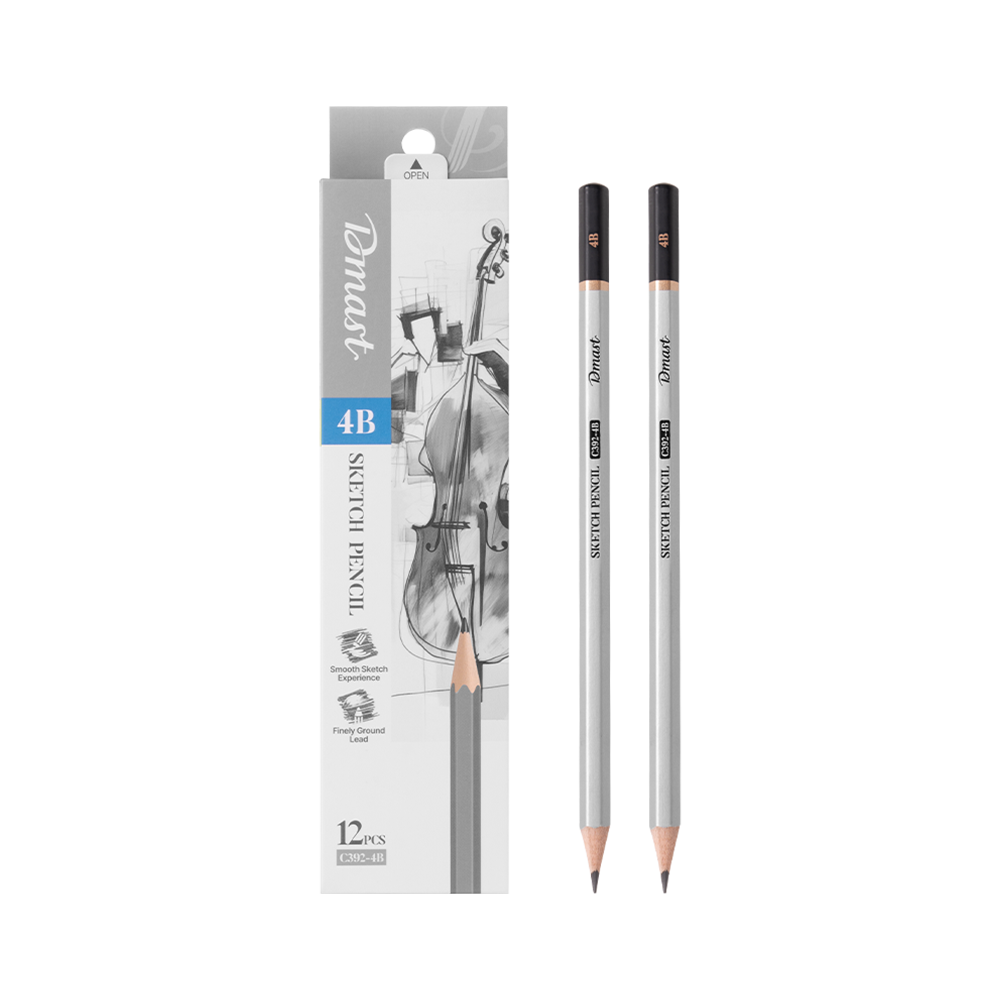 Lápiz de Dibujo 4B Dmast Deli Caja 12 Lápices *UMV-1 caja*