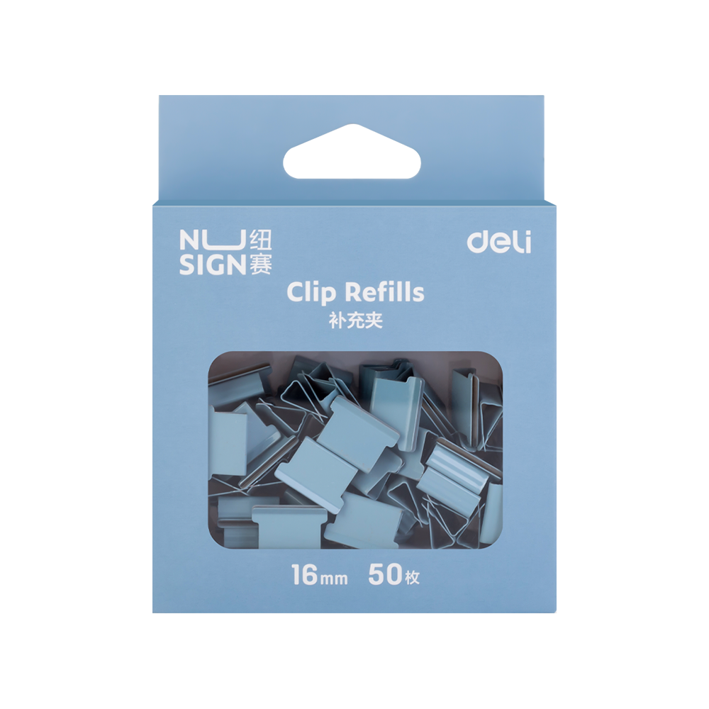 Repuestos para Dispensador de Clips Nusign Azul  *UMV- Caja de 50 pzas*