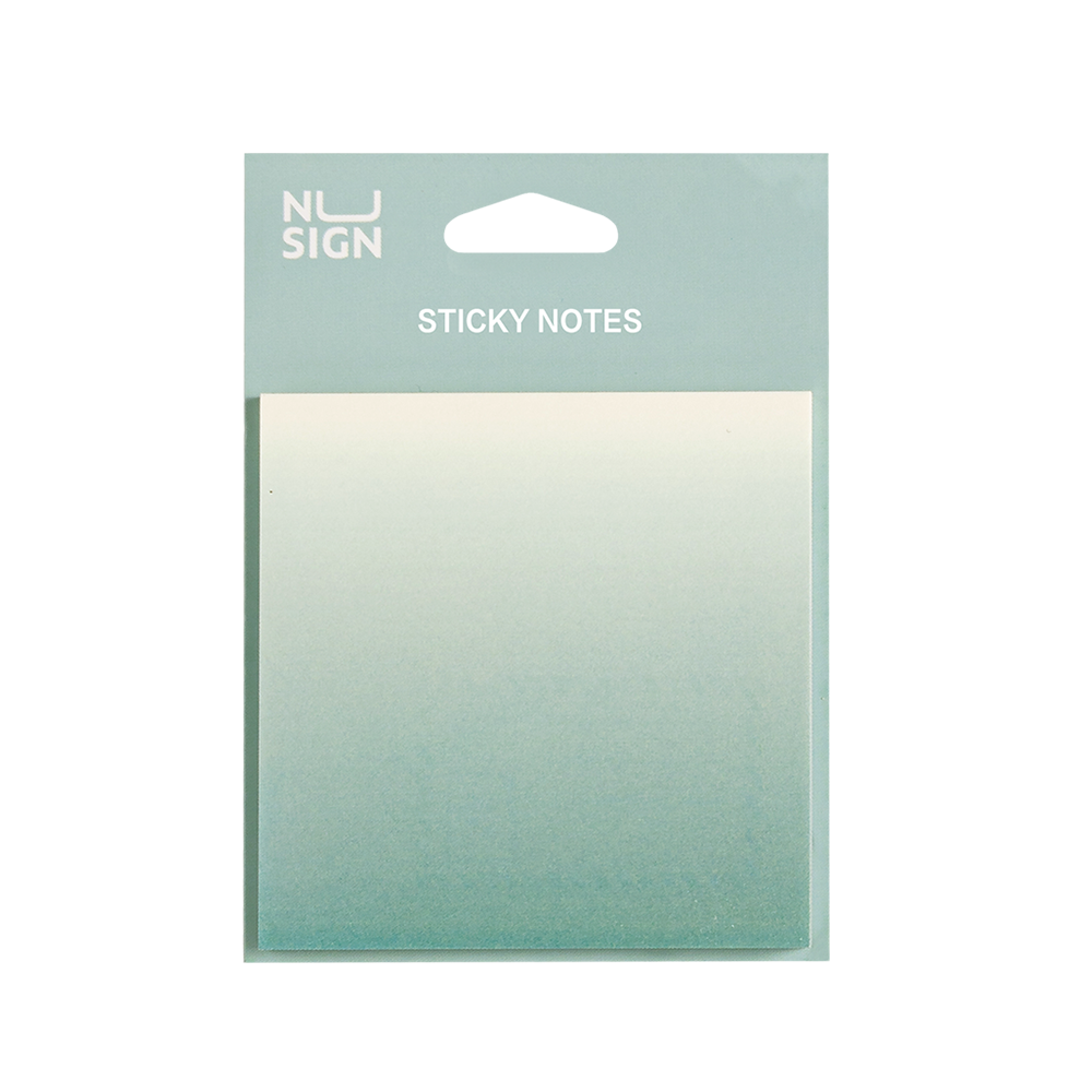 Notas Adhesivas 74*74mm Nusign Verde 60 hojas*UMV- 12 Sets*