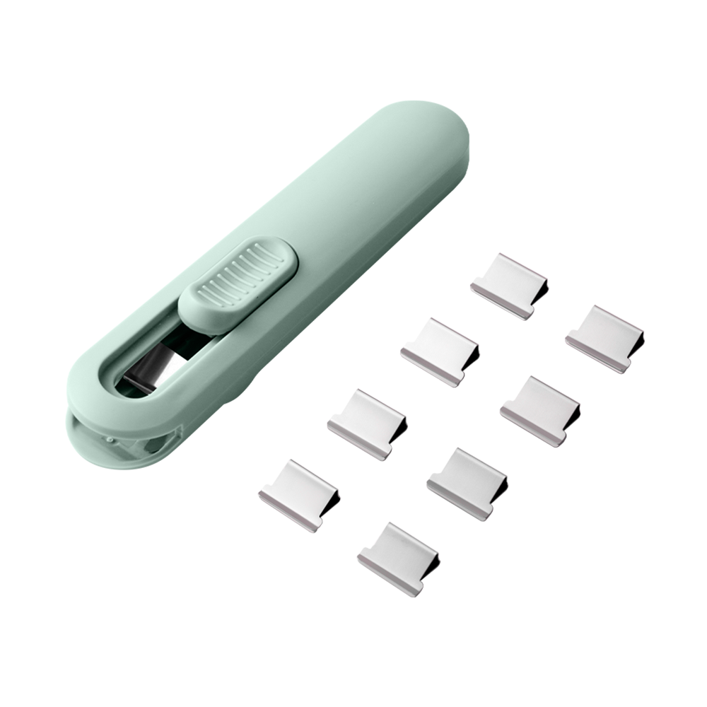 Dispensador Clip Pinza Nusign Verde 40 pag Deli  *UMV- 1 Und*