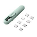 Dispensador Clip Pinza Nusign Verde 40 pag Deli  *UMV- 1 Und*