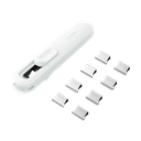 Dispensador Clip Pinza Nusign Blanco 40 pag Deli *UMV- 1 Und*