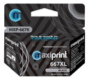 Cartucho de tinta Maxiprint Compatible con HP 667 XL negro 14.3ml