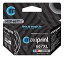 Cartucho de tinta Maxiprint Compatible con HP 667XL tricolor 13.3ml