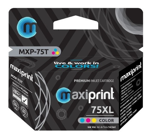 Cartucho de tinta Maxiprint Compatible con HP 75 XL tricolor 13ml