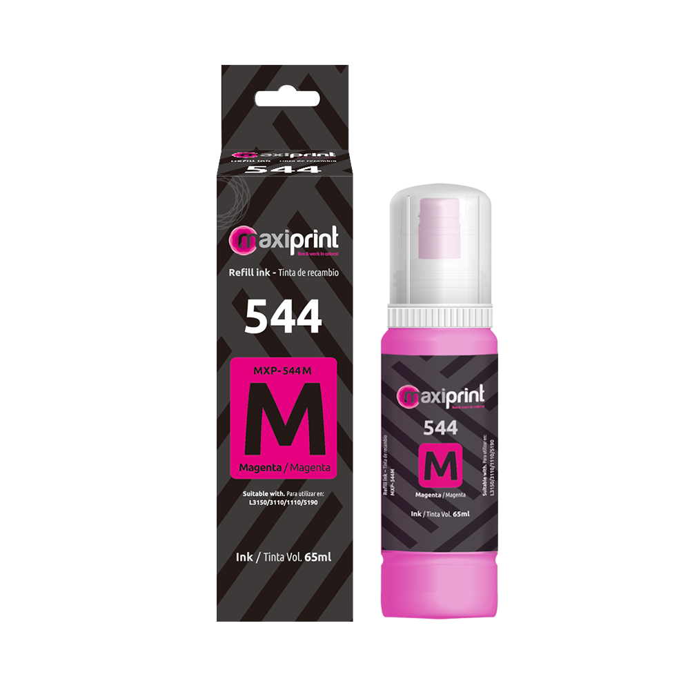Botella de tinta Maxiprint Compatible con Epson 544 magenta 65ml