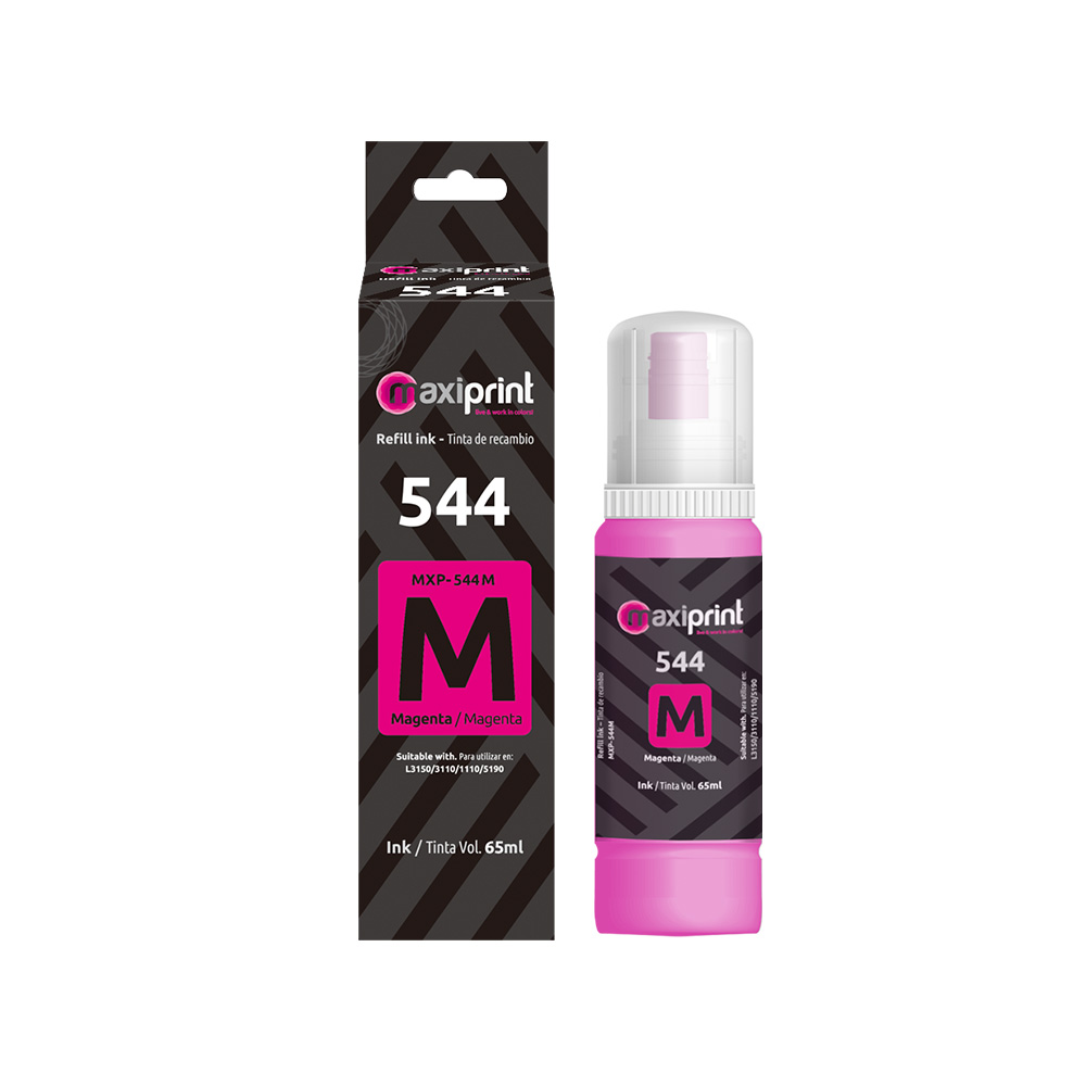 Botella de tinta Maxiprint Compatible con Epson 544 magenta 65ml