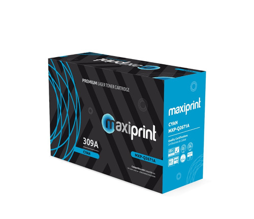 Cartucho de Toner Maxiprint Compatible con HP Q2671A Cian