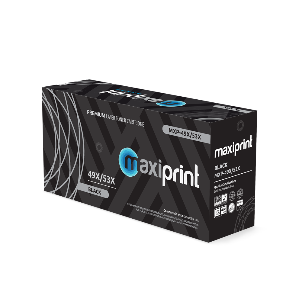 Cartucho de Toner Maxiprint Compatible con HP Q5949X Q7553X negro