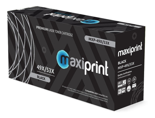 Cartucho de Toner Maxiprint Compatible con HP Q5949X Q7553X negro