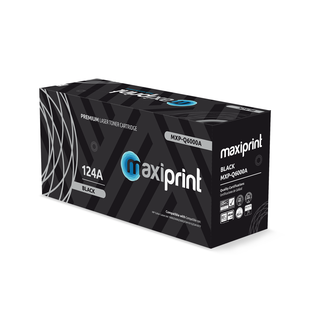Cartucho de Toner Maxiprint Compatible con HP Q6000A negro