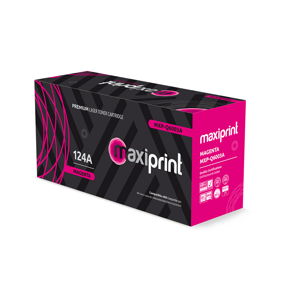 Cartucho de Toner Maxiprint Compatible con HP Q6003A magenta