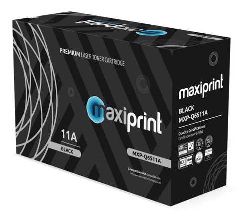 Cartucho de Toner Maxiprint Compatible con HP Q6511A negro