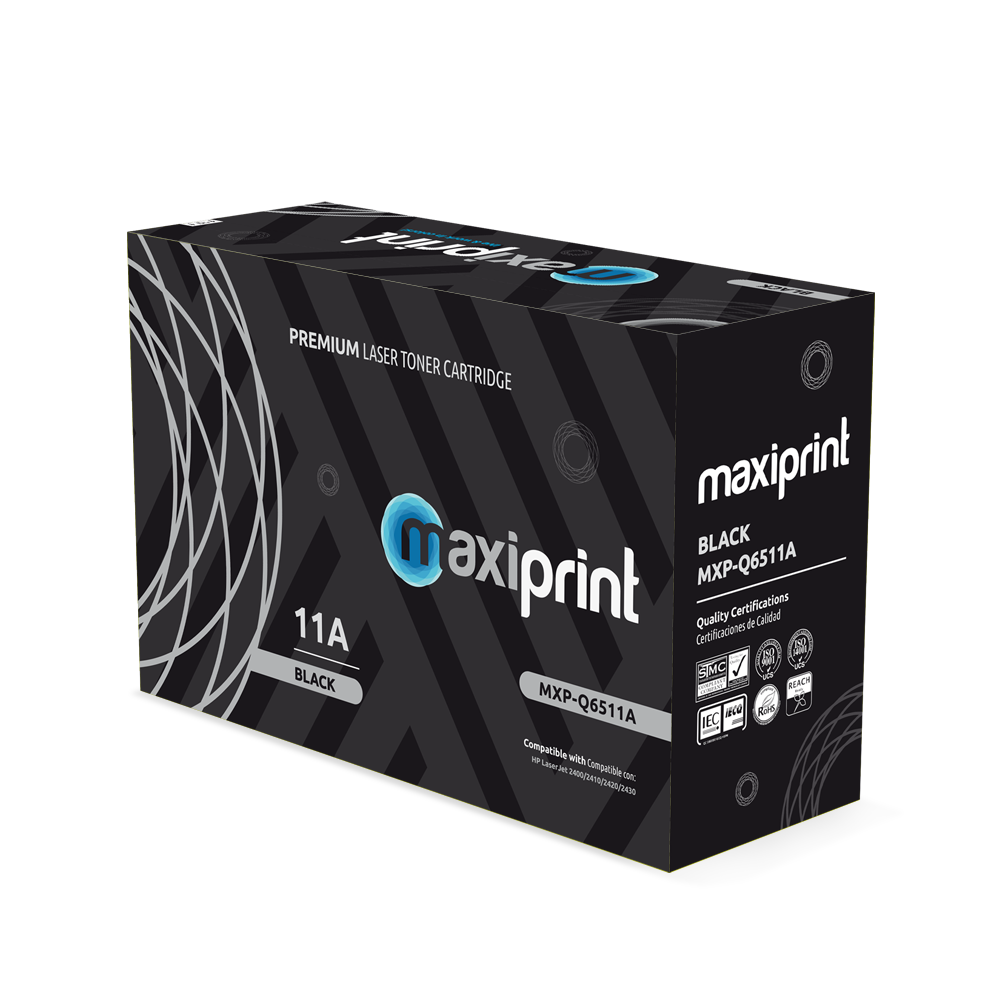 Cartucho de Toner Maxiprint Compatible con HP Q6511A negro