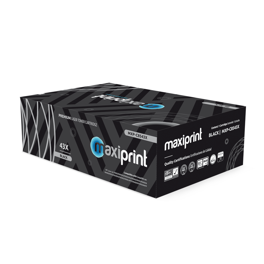 Cartucho de Toner Maxiprint Compatible con HP C8543X negro