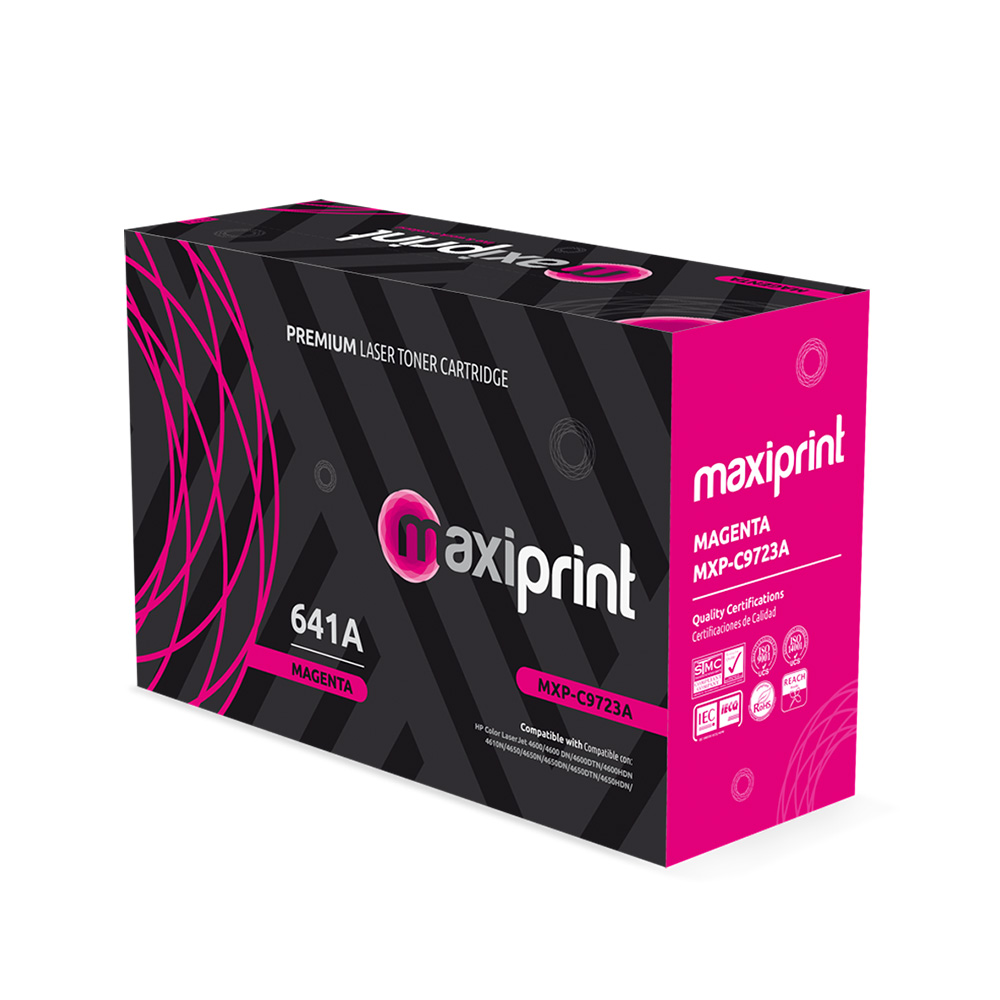 Cartucho de Toner Maxiprint Compatible con HP C9723A magenta