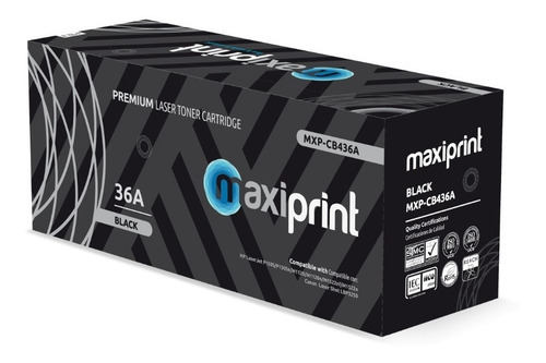 Cartucho de Toner Maxiprint Compatible con HP 85A/35A/36A/CRG125