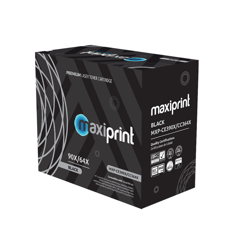 Cartucho de Toner Maxiprint Compatible con HP CC364X CE390X negro