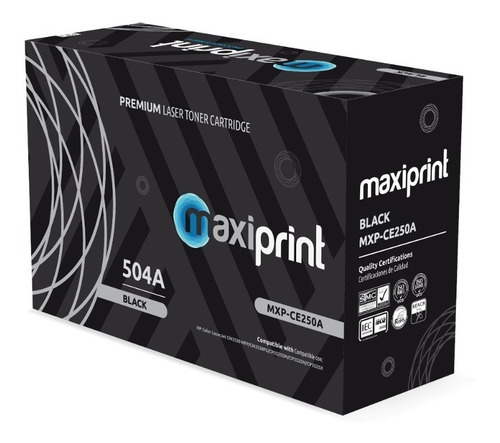 Cartucho de Toner Maxiprint Compatible con HP CE250A CE400A negro