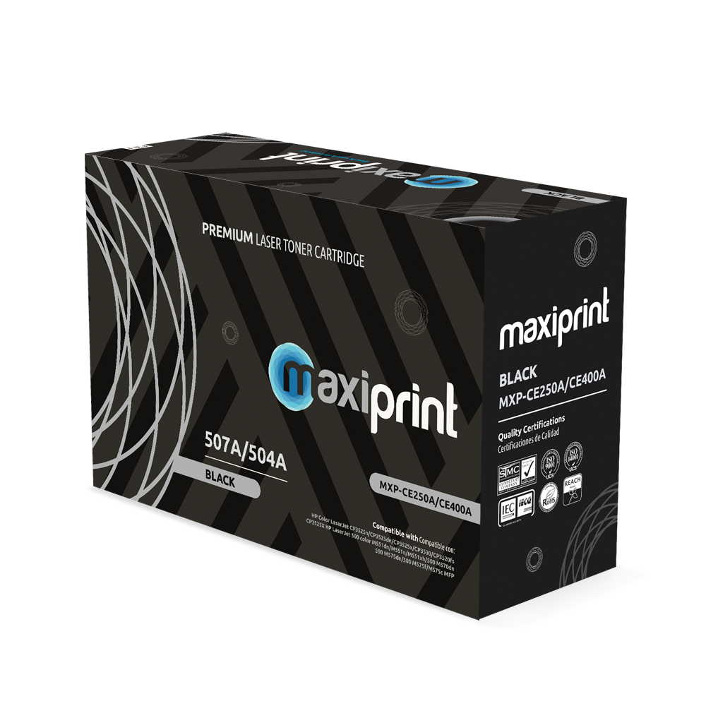 Cartucho de Toner Maxiprint Compatible con HP CE250A CE400A negro
