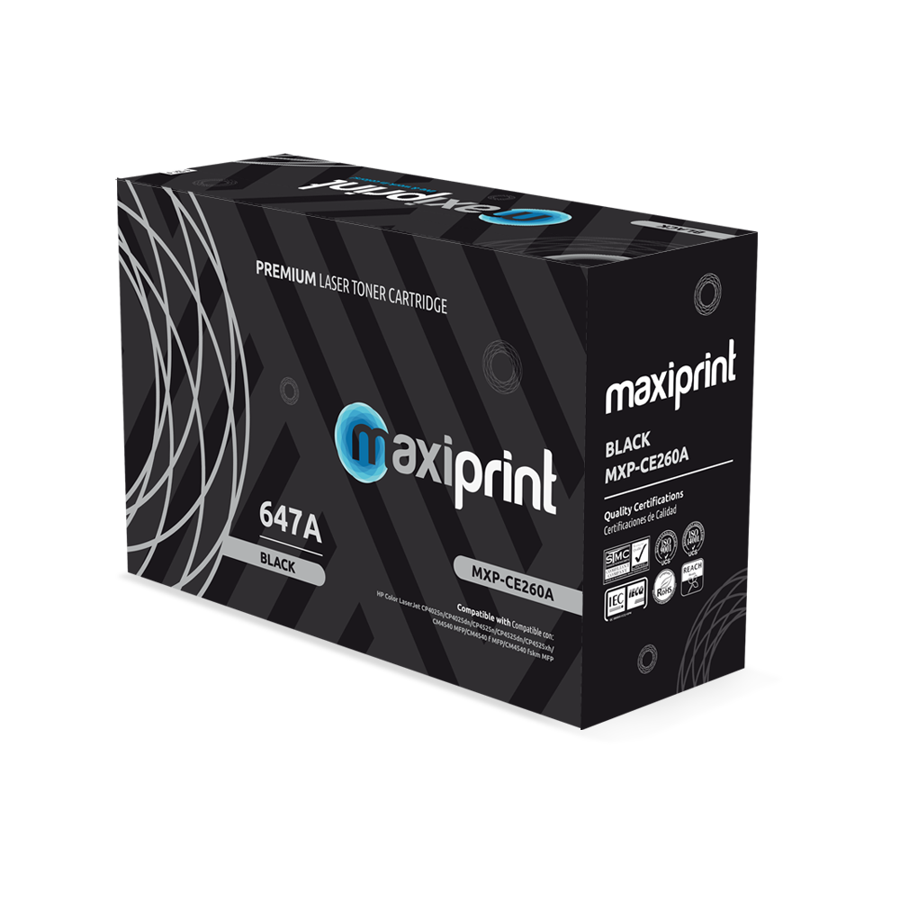 Cartucho de Toner Maxiprint Compatible con HP CE260A negro