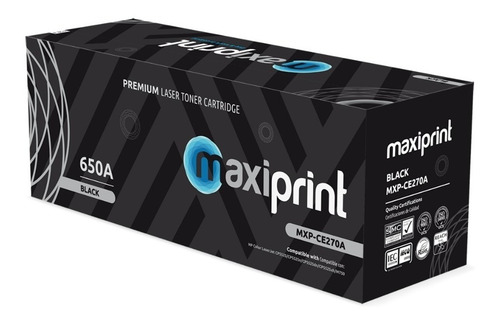 Cartucho de Toner Maxiprint Compatible con HP CE270A negro
