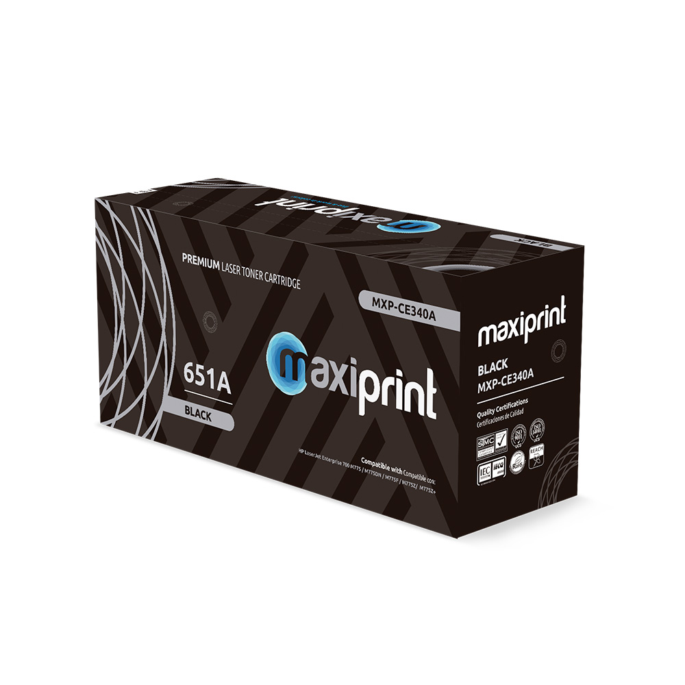 Cartucho de Toner Maxiprint Compatible con HP CE340A negro