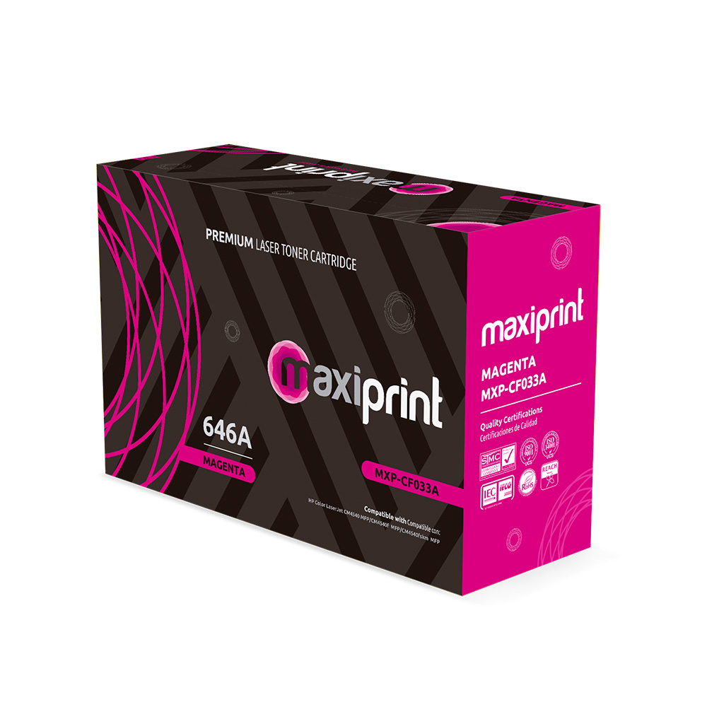 Cartucho de Toner Maxiprint Compatible con HP CF033A magenta