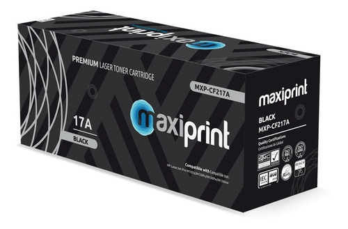 Cartucho de Toner Maxiprint Compatible con HP CF217A Canon 047 negro