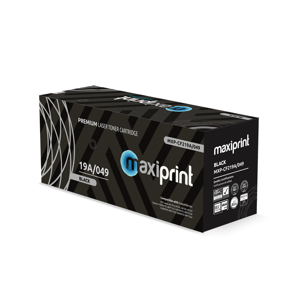 Unidad de Imagen Maxiprint Compatible con HP CF219A Canon 049 negro