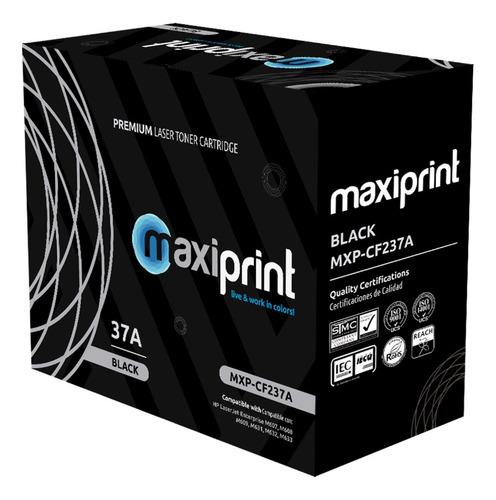 Cartucho de Toner Maxiprint Compatible con HP CF237A negro