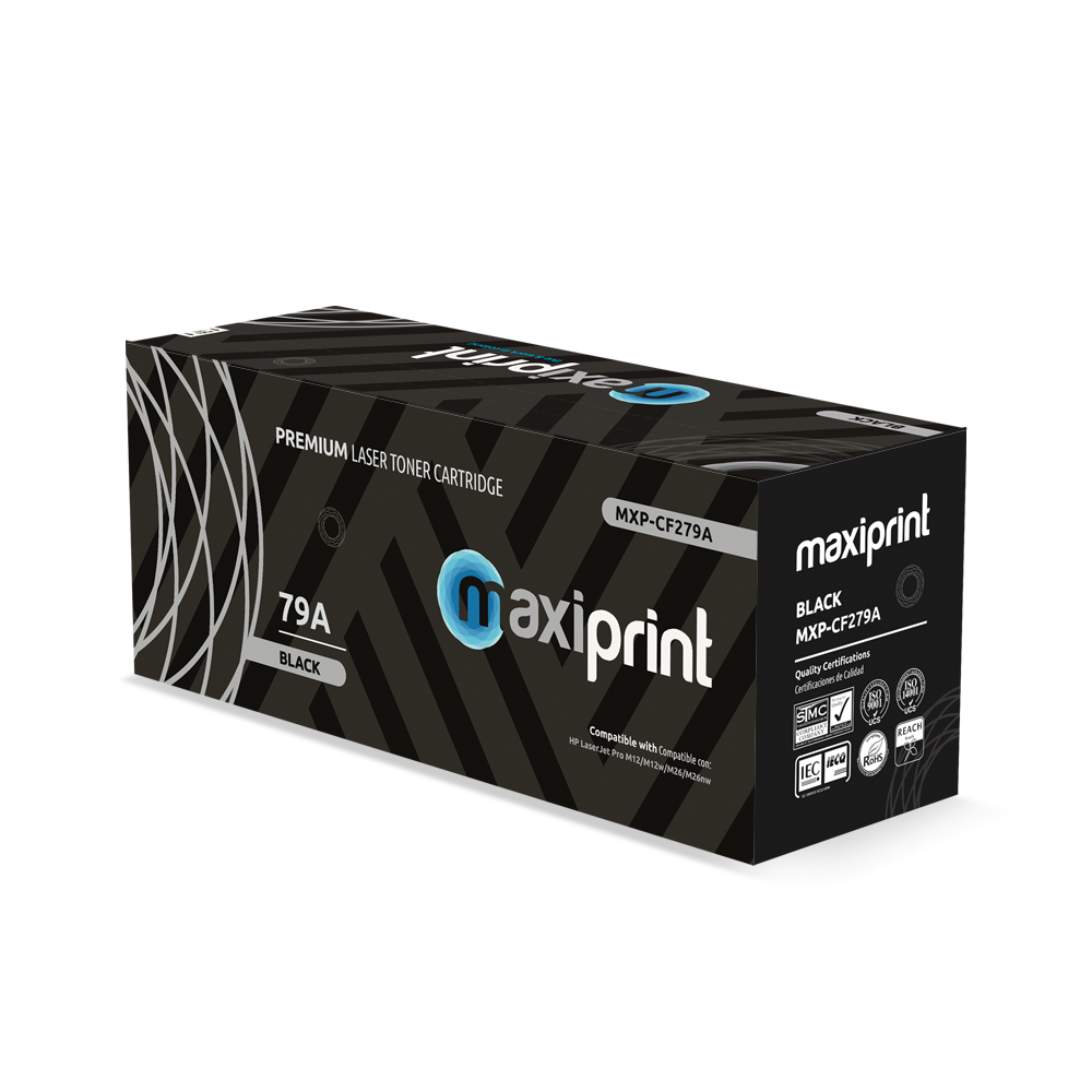 Cartucho de Toner Maxiprint Compatible con HP CF279A negro