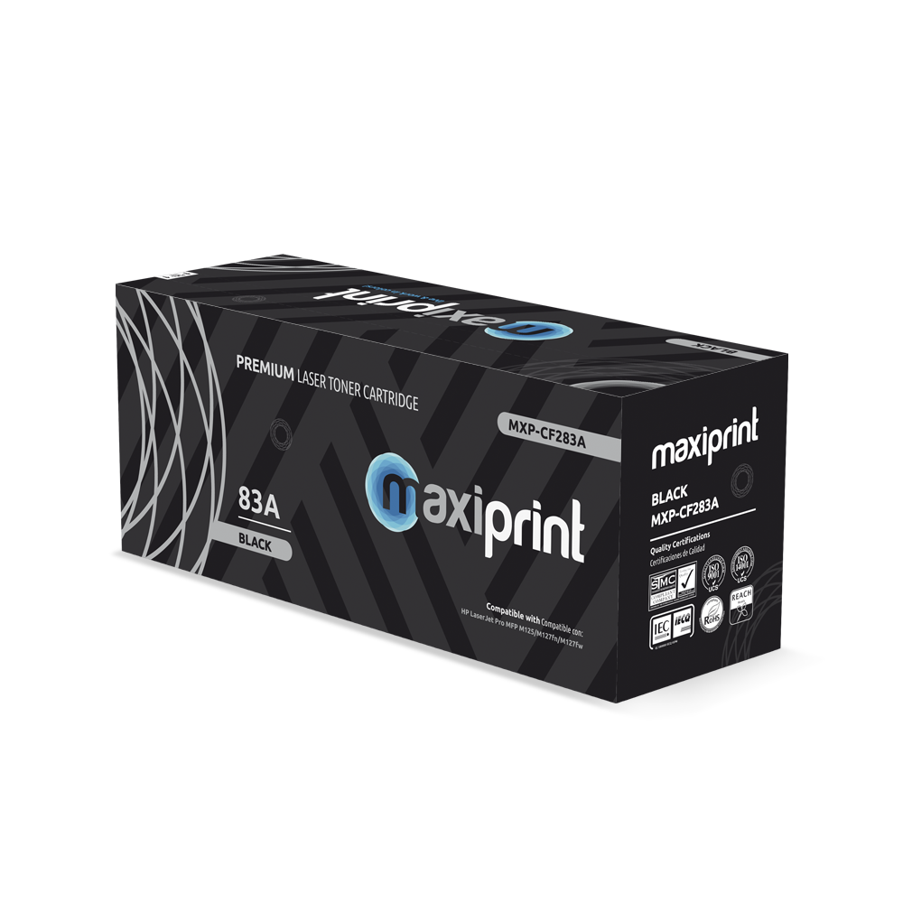 Cartucho de Toner Maxiprint Compatible con HP CF283A negro