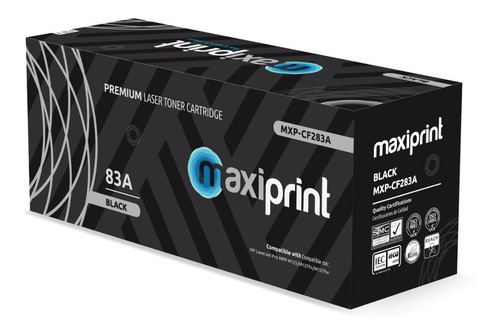 Cartucho de Toner Maxiprint Compatible con HP CF283A negro