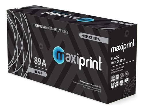Cartucho de Toner Maxiprint Compatible con HP CF289A negro (C/Chip)