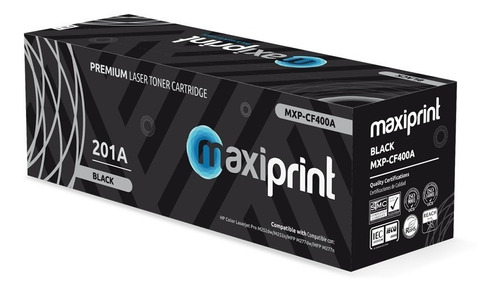 Cartucho de Toner Maxiprint Compatible con HP CF400A CF500A Canon CRG045 CRG054 negro