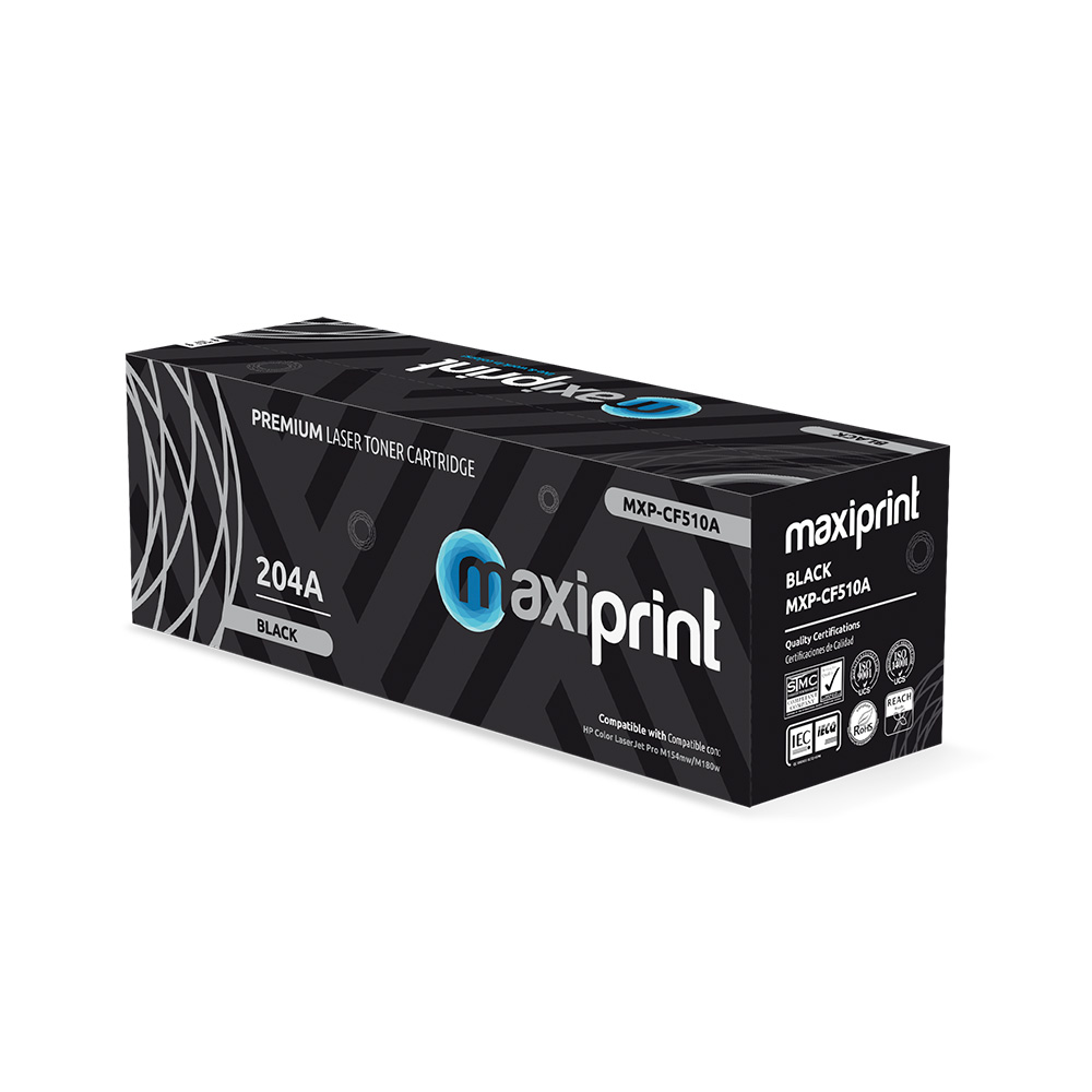 Cartucho de Toner Maxiprint Compatible con HP CF510A negro