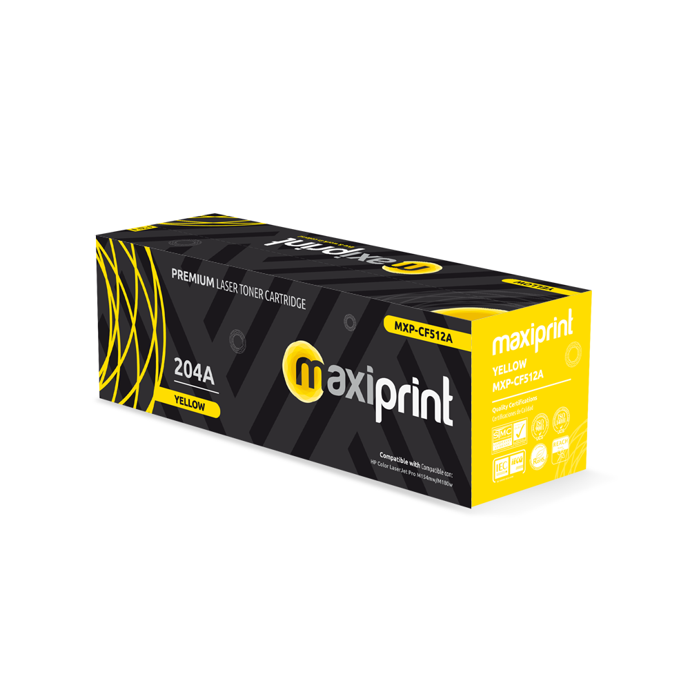 Cartucho de Toner Maxiprint Compatible con HP CF512A amarillo