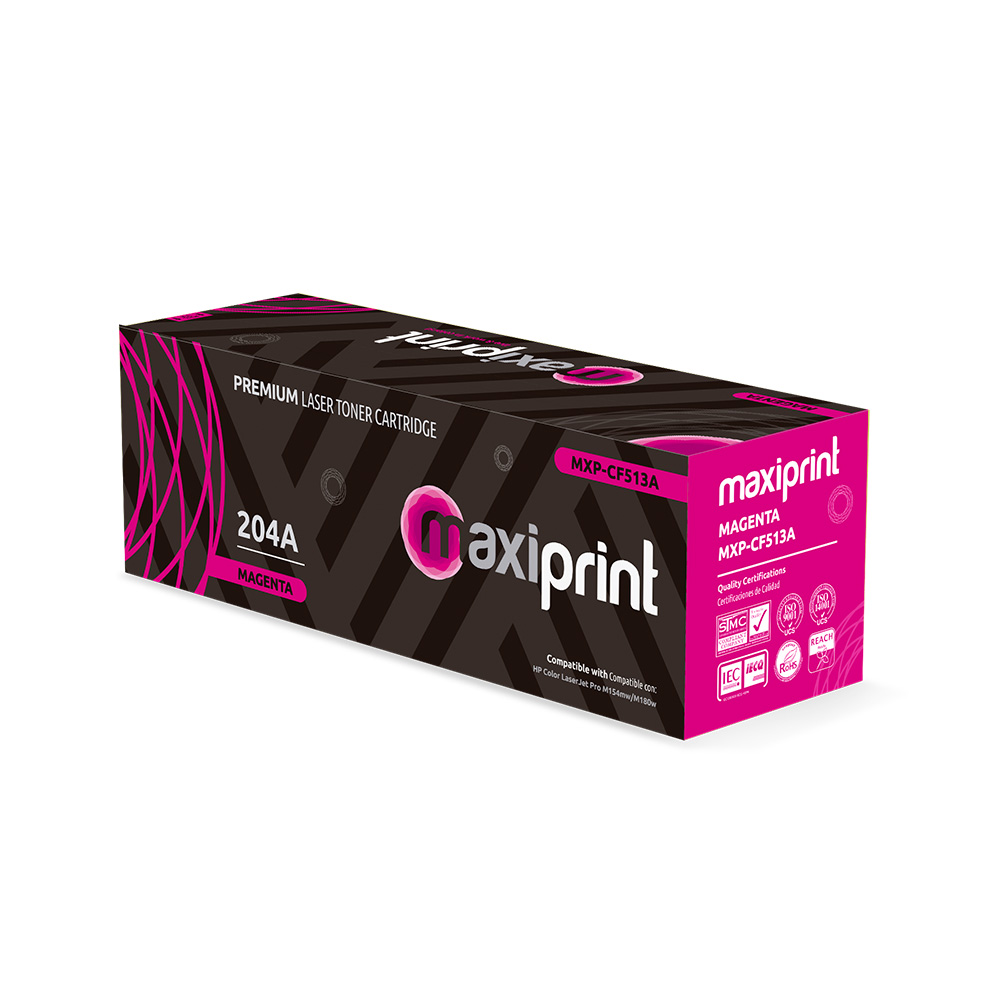 Cartucho de Toner Maxiprint Compatible con HP CF513A magenta