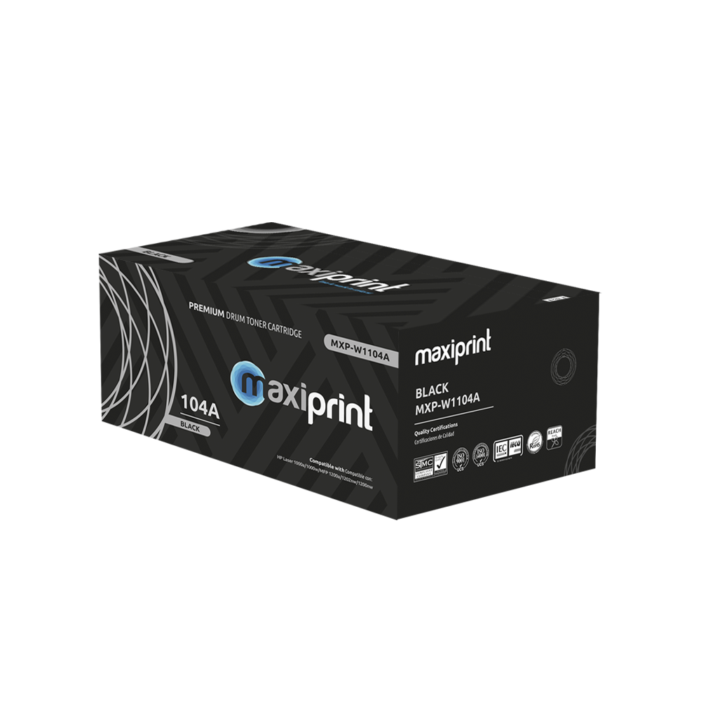 Unidad de Imagen Maxiprint Compatible con HP W1104A 104A  negro
