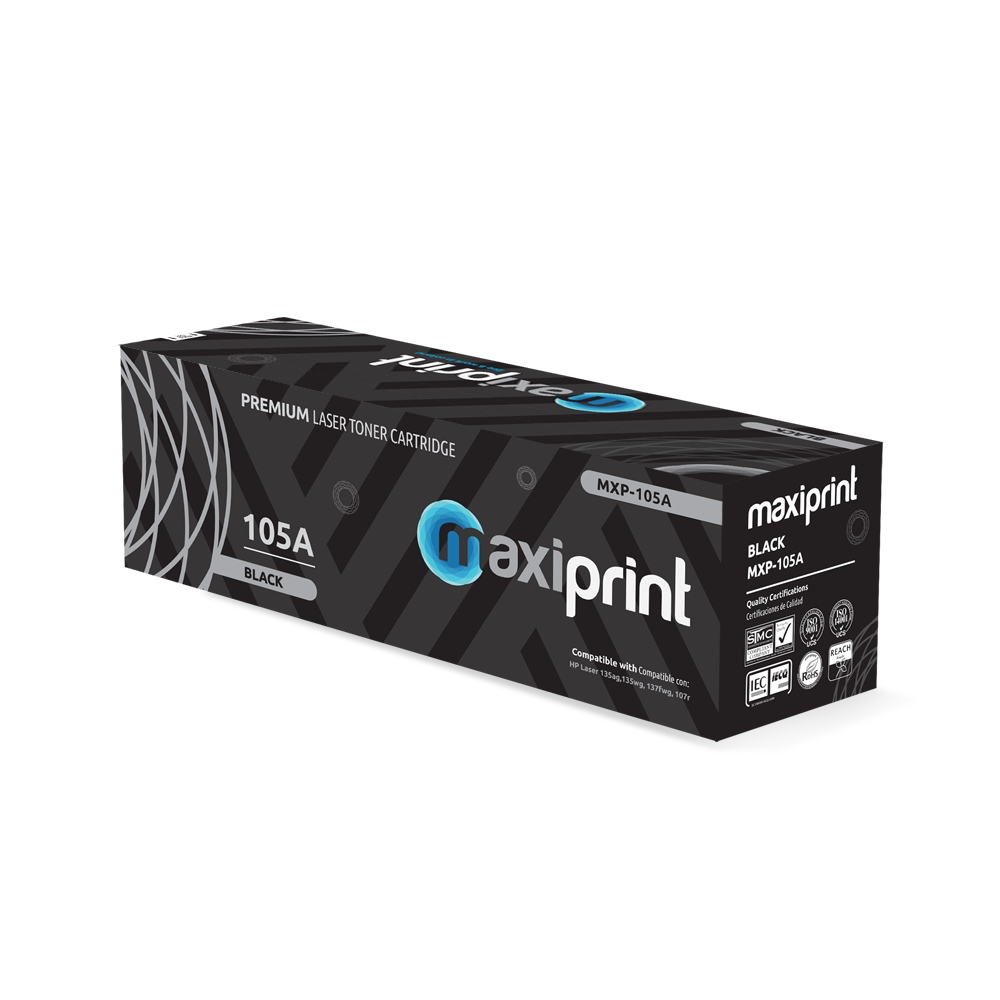 Cartucho de Toner Maxiprint Compatible con HP W1105A 105A negro