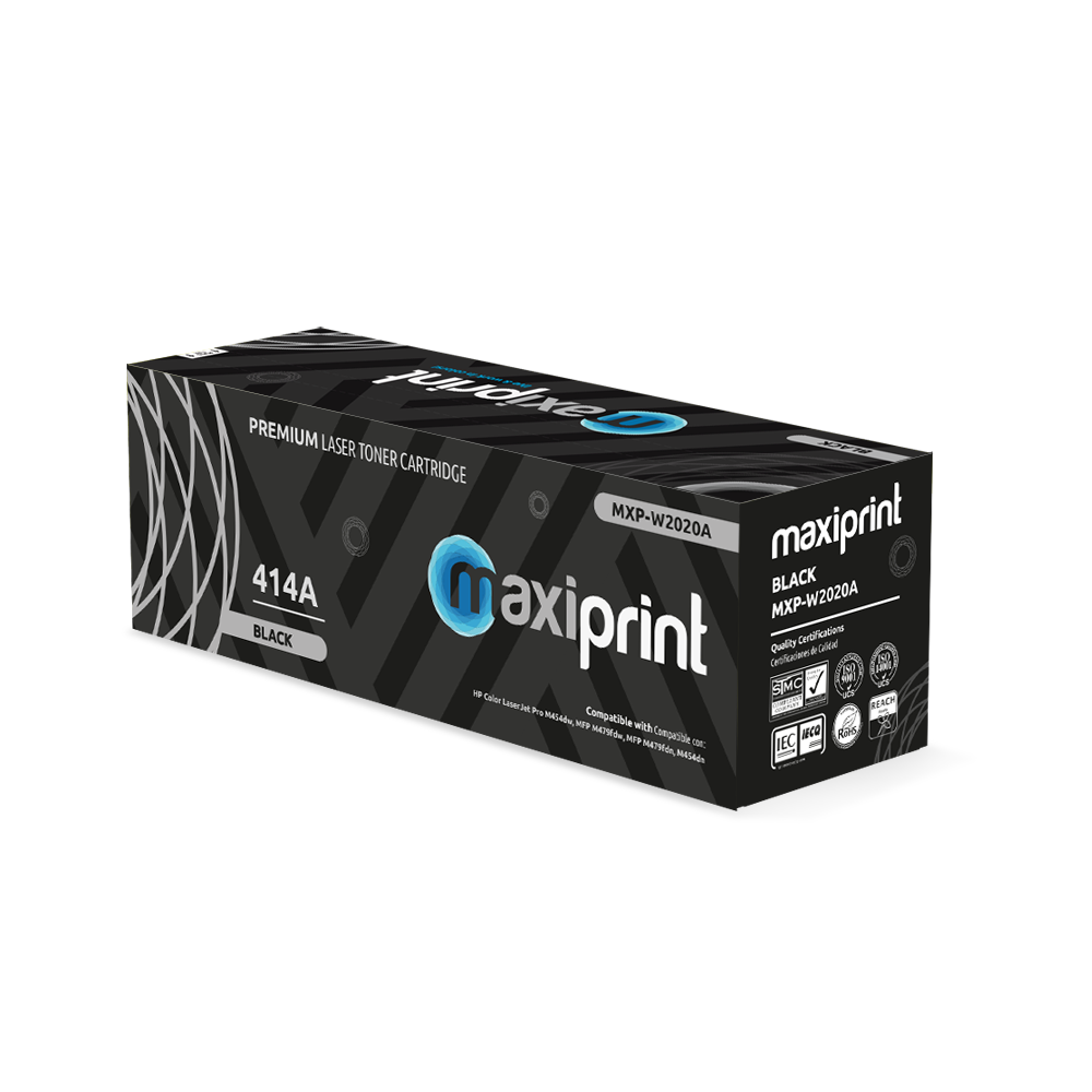 Cartucho de Toner Maxiprint Compatible con HP W2020A  414A negro (C/Chip)