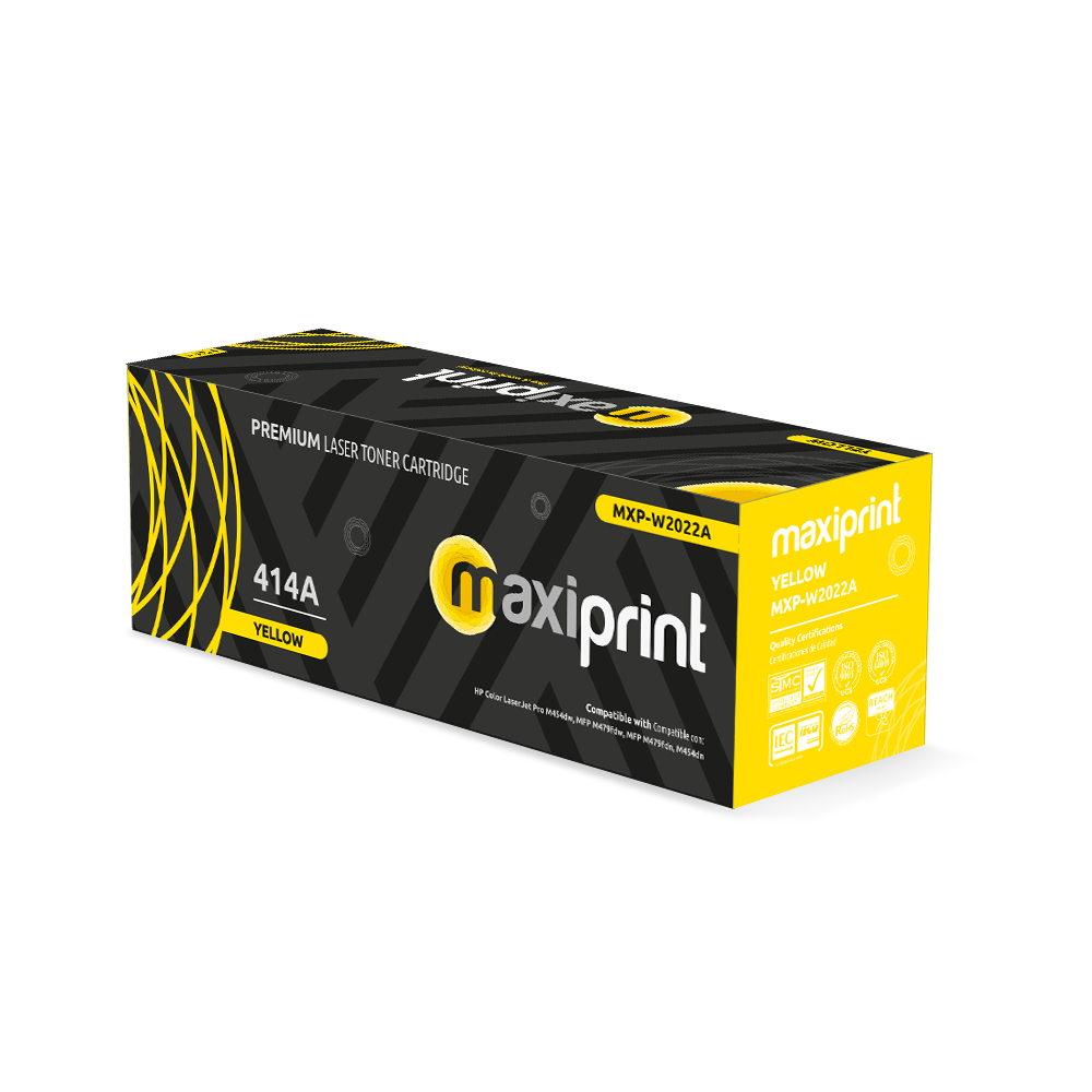 Cartucho de Toner Maxiprint Compatible con HP W2022A 414A amarillo (C/Chip)